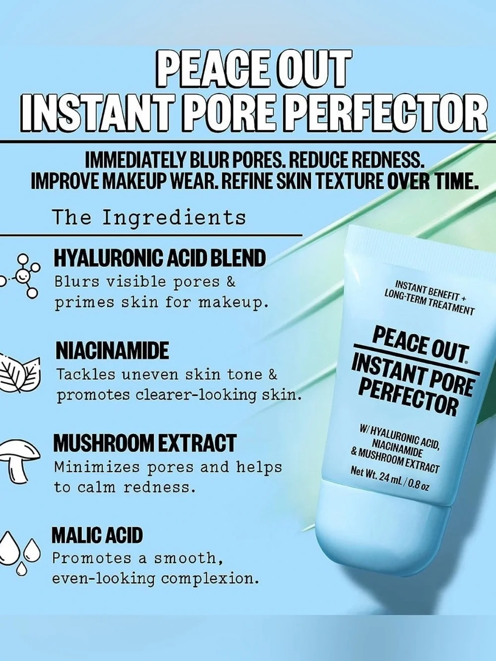 Peace Out Instant Pore Perfector 23g BRAND NEW IN BOX